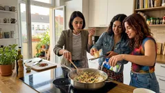 One-pan-pasta mit Orzo: cremig in 15 minuten, nur eine pfanne