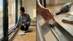 Schiebefenster klemmen? Wie eine einfache Alufolie die Schienen wieder leichtgängig macht